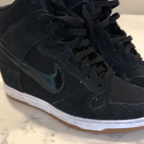 nike platform wedge sneakers